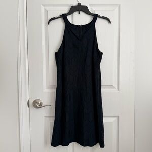 Banana Republic Black Textured Mini Dress